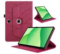 TEDTIKJT Custodia per Oppo Pad SE 11" 2025 (Models:OPD2417) Custodia Pelle PU Flip 360°Multi Angolo Ruotabile Supporto Protezione per Oppo Pad SE 11" 2025 Tablet Cover, Rosso Albero