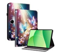 TEDTIKJT Custodia per Oppo Pad SE 11 Pollici 2025 PU Pelle Flip Cover Custodia Folio-Tasca con 2-Slot per Carte Supporto Protezione per Oppo Pad SE 11" Cover,Fiore di Farfalla