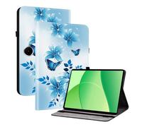 TEDTIKJT Custodia per Oppo Pad SE 11 Pollici 2025 PU Pelle Flip Cover Custodia Folio-Tasca con 2-Slot per Carte Supporto Protezione per Oppo Pad SE 11" Cover,Farfalla Blu