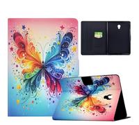TEDTIKJT Custodia per Samsung Galaxy Tab A 10.5 2018 SM-T590 T595 Flip Case con Auto Svegliati/Sonno Custodia Protettiva con Supporto per Tablet Samsung Galaxy Tab A 10.5 2018 Cover,Blu Farfalla