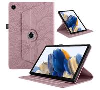 TEDTIKJT Custodia per Samsung Galaxy Tab A11 Plus 11" 2025 Custodia Cover Pelle PU Flip 360°Multi Angolo Ruotabile Supporto Protezione per Galaxy Tab A11 Plus/A11+ Cover,Oro Rosa Albero