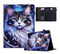 TEDTIKJT Custodia per Samsung Galaxy Tab S4 10.5" 2018 SM-T830 T835 - Cover Libro in PU Pelle con Supporto e Protezione Flip per Tablet - Gatto Tigre