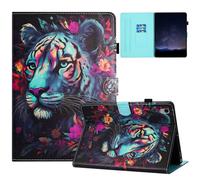 TEDTIKJT Custodia per Tablet iPad 10th Generation 10.9" 2022 Libro Tablet Cover PU Pelle iPad 10th Gen Custodia con Supporto Portafoglio Magnetica Auto Svegliati/Sonno,Tigre