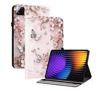 TEDTIKJT Custodia per Xiaomi Pad 7 11.2 pollici 2024 Flip Case Cover per Xiaomi Pad 7 Pro PU Pelle Protettiva con Slot per Penna Slot per Schede Funzione Stand Cover per Tablet Modello Dipinto