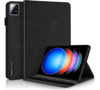 TEDTIKJT Custodia per Xiaomi Pad 7 Pro/7/8 Pro/8/Xiaomi Poco Pad X1 11.2 2024/2025 Tablet Cover Flip Case PU Pelle Protettiva Portafoglio con Slot per Carte Custodia, Albero Nero