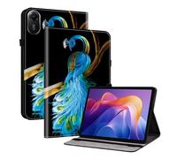 TEDTIKJT Custodia per Xiaomi Redmi K Pad 8,8 Pollici 2025 PU Pelle Flip Cover Custodia Folio-Tasca con 2-Slot per Carte Supporto Protezione per Xiaomi Redmi K Pad 8,8" Cover,Peacock Blu