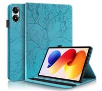 TEDTIKJT Custodia per Xiaomi Redmi Pad 2 Pro/Redmi Pad Pro 12.1" 2025/2024 Tablet Cover Flip Case PU Pelle Protettiva Portafoglio con Slot per Carte Custodia, Albero Blu