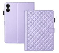 TEDTIKJT Custodia per Xiaomi Redmi Pad 2 Pro/Xiaomi Redmi Pad Pro 12.1" 2025/2024 Tablet Custodia PU Pelle Libro Cover Case con Supporto Funzione Magnetica Protettiva Cover,rombico Viola