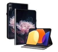 TEDTIKJT Custodia per Xiaomi Redmi Pad 2022 10.61 Pollici Custodia PU Pelle Folio Protezione Flip Tasca Supporto Cover per Xiaomi Redmi Pad 2022 10.61" Cover,Fiori di Peonia Viola