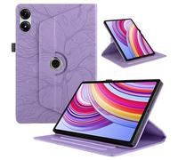 TEDTIKJT Custodia per Xiaomi Redmi Pad Pro 12.1 Pollici 2024 Tablet Cover Pelle PU 360 Ruotabile Flip Cover Case Xiaomi Redmi Pad Pro 12.1" Custodia,Viola Albero