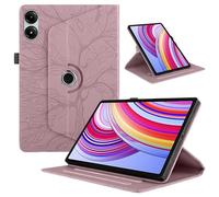 TEDTIKJT Custodia per Xiaomi Redmi Pad Pro 12.1 Pollici 2024 Tablet Cover Pelle PU 360 Ruotabile Flip Cover Case Xiaomi Redmi Pad Pro 12.1" Custodia,Oro Rosa Albero