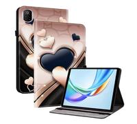 TEDTIKJT Custodie per Honor Pad X7 8.7" 2025 Cover per tablet Custodia in pelle PU Flip supporto protezione motivo dipinto tablet custodia per Honor Pad X7 Coque,Amore