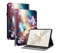TEDTIKJT Tablet Cover Custodia per Honor Pad 9 12.1 Pollici 2023 Custodia PU Pelle Folio Protezione Flip Tasca Supporto Cover per Honor Pad 9 Tablet Custodie,Fiore di Farfalla