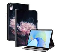 TEDTIKJT Tablet Cover Custodia per Honor Pad X8a/Honor Pad X9 11 Pollici 2024 Custodia PU Pelle Folio Protezione Flip Tasca Supporto Cover per Honor Pad X9 2024 Custodie,Fiori di Peonia Viola