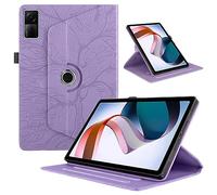 TEDTIKJT Tablet Cover per Xiaomi Redmi Pad 10.6 2022 Custodia Pelle PU 360°Multi Angolo Ruotabile Portatile Flip Supporto Funzione Protettiva Cover per Redmi Pad 10.6 Custodia,Viola