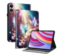 TEDTIKJT Tablet Cover per Xiaomi Redmi Pad Pro 12.1 Pollici 2024 Custodia PU Pelle Folio Protezione Flip Tasca Supporto Cover per Xiaomi Redmi Pad Pro 12.1" Custodie,Fiore di Farfalla
