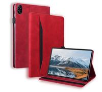 TEDTIKJT Tablet Custodia per Honor Pad X8a/Honor Pad X9 11" 2024 Custodia PU Pelle Libro Cover con Supporto Funzione Custodia Flip Tasca Protettiva Cover per Honor Pad X8a Custodia,Rosso