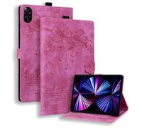 TEDTIKJT Tablet Custodia per Honor Pad X8a/Honor Pad X9 11 Pollici 2024 Cover PU Pelle Libro Cover con Supporto Funzione Protettiva Magnetica per Honor Pad X8a Custodia,Gatto Sakura Rosa