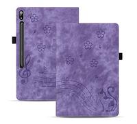 TEDTIKJT Tablet Custodia per Lenovo Legion Y900/Tab Extreme 14.5 Pollici Cover Pelle PU Flip Tasca Protettiva Case con Supporto Funzione Custodia, Viola Gatto