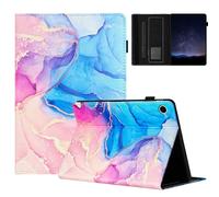 TEDTIKJT Tablet Custodia per Lenovo Tab M10 3rd Gen 10.1" 2022 TB-328F Custodia Pelle PU Folio con Supporto Funzione Protezione Cover per Lenovo Tab M10 3rd Gen Cover,Marmo Galattico Blu Rosa