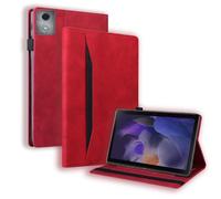 TEDTIKJT Tablet Custodia per Lenovo Tab Plus/Lenovo Tab K11 Plus 11.45" 2024 Custodia PU Pelle Libro Cover con Supporto Funzione Custodia Flip Tasca Protettiva Cover per Lenovo Tab K11 Plus,Rosso