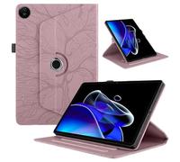 TEDTIKJT Tablet Custodia per Realme Pad 2 11.5" 2023 Pelle PU Flip Custodia Protezione Cover Realme Pad 2 360°Multi Angolo Ruotabile Supporto Funzione Protettiva Tablet Custodia, Albero Oro Rosa