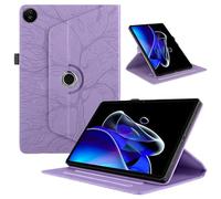 TEDTIKJT Tablet Custodia per Realme Pad 2 11.5" 2023 Pelle PU Flip Custodia Protezione Cover Realme Pad 2 360°Multi Angolo Ruotabile Supporto Funzione Protettiva Tablet Custodia, Albero Viola
