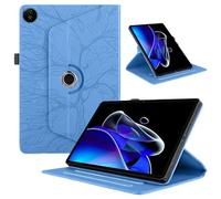 TEDTIKJT Tablet Custodia per Realme Pad 2 11.5" 2023 Pelle PU Flip Custodia Protezione Cover Realme Pad 2 360°Multi Angolo Ruotabile Supporto Funzione Protettiva Tablet Custodia, Albero Blu