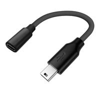 Tedubax Adattatore da USB-C a Mini USB per TI 84 Plus CE/C Silver Edition, cavo dati intrecciato per calcolatrici Texas Instruments TI-Nspire CX/CX CAS/CX II/CX II CAS, TI-89 Titanium, TI-83/85