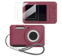 Tedubax - Custodia in silicone per Kodak PIXPRO FZ55 (Slim Fit, Lightweight, Anti-Scratch Protect), colore rosso