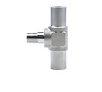 Tee 3 Ways Reducer 6 8 10 12 mm 1/4 3/8 1/2 3/4 Inch Auto Weld Pipe Fitting Connector Spillter 316L Stainless Steel BA Grade(10-6-10mm)