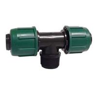 Tee 90° a Compressione Ala PN4 Filetto Maschio 16X¾ X16 10 Pezzi
