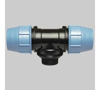 TEE 90° CON DERIVAZIONE MASCHIO PLASTICA 90 x 4' Raccordi Compressione