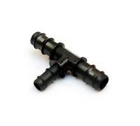 TEE A 90° PORTAGOMMA RIDOTTO IN PLASTICA PER TUBO POLIETILENE 20 mm x 16 mm x 20 mm (5)