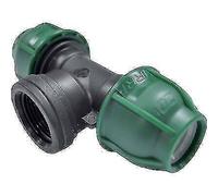 TEE A COMPRESSIONE FILETTO FEMMINA PN10 MM 16X3/4F PZ 10