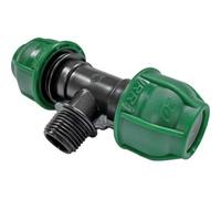 Tee a Compressione Filetto Maschio PN10 20 mm x ½ M 10 Pezzi