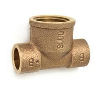 TEE BRONZO F A SALDARE 1" x 28 Raccordi Bronzo Saldare