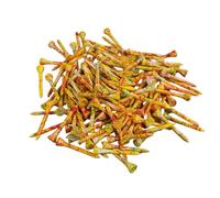 Tee Da Golf In Legno Naturale - Set Colorati Con Porta-Tee | Accessori Allenamento Swing Portatili 50 Pezzi Per Parco Giardino E Supporto Palline