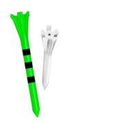 Tee da Golf in plastica con Sistema di marcatura a 5 Punte, 80 Tee da Driver con 20 Tee ibride in Ferro, Set Misto da 100 Pezzi, Bassa Resistenza all'attrito(Green83mm White38mm)