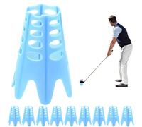 Tee da golf portatili: pacchetto di strumenti per l'allenamento con supporto compatibile con il simulatore, per la pratica della posizione di colpo coerente, design facile da trasportare | Attre