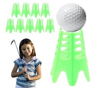 Tee da golf portatili: pacchetto di strumenti per l'allenamento con supporto compatibile con il simulatore, per la pratica della posizione di colpo coerente, design facile da trasportare | Attre