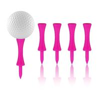 Tee da golf Rosa in plastica, 57mm Tees da golf, 100 Pezzi Castle Tees Golf (2-1/4")
