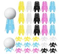 Tee da golf simulatore di qualità e leggeri, tee a forma di pallina da golf alti e bassi, set da 30 pezzi, in plastica, perfetti per pratica in interni ed esterni, colorati