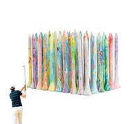 Tee Da Golf - Tee Da Golf In Legno | Teee Da Golff Colorate Professionali Da 50 Pezzi | Strumento Per L'allenamento Del Teee Da Golff Con Buona Elasticità, Attrezzatura Da Gollf In Materiale Di Legno