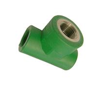 TEE FILETTATO AQUATHERM 20 x 1/2" F x 20 FUSIOTHERM TUBO VERDE