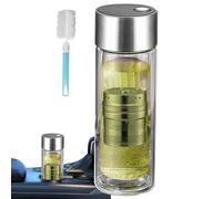 Tee Infuser Trinkbecher - Isolierte Filter Flasche Kompakt 400ml, Robuste Magnet Kappe Auslaufsicher, Klarer Geschmack Genuss | Komfortable Heiß Kalt Nutzung Für Alltag Picknick Freizeit