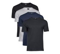 Tee Jays Aderente Stile Lusso Nero Grigio Bianco O Blu Uomo T-Shirt Tee