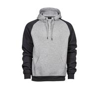 Tee Jays - Felpa con cappuccio bicolore con maniche raglan - Uomo (PC3428)