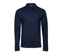 Tee Jays Lusso Elasticizzato Cotone Nero Blu O Bianco Manica Lunga Polo S-3XL