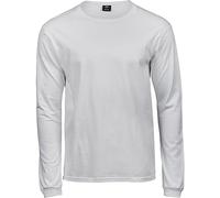 Tee Jays Maglietta da uomo a maniche lunghe morbida, bianco, 3XL